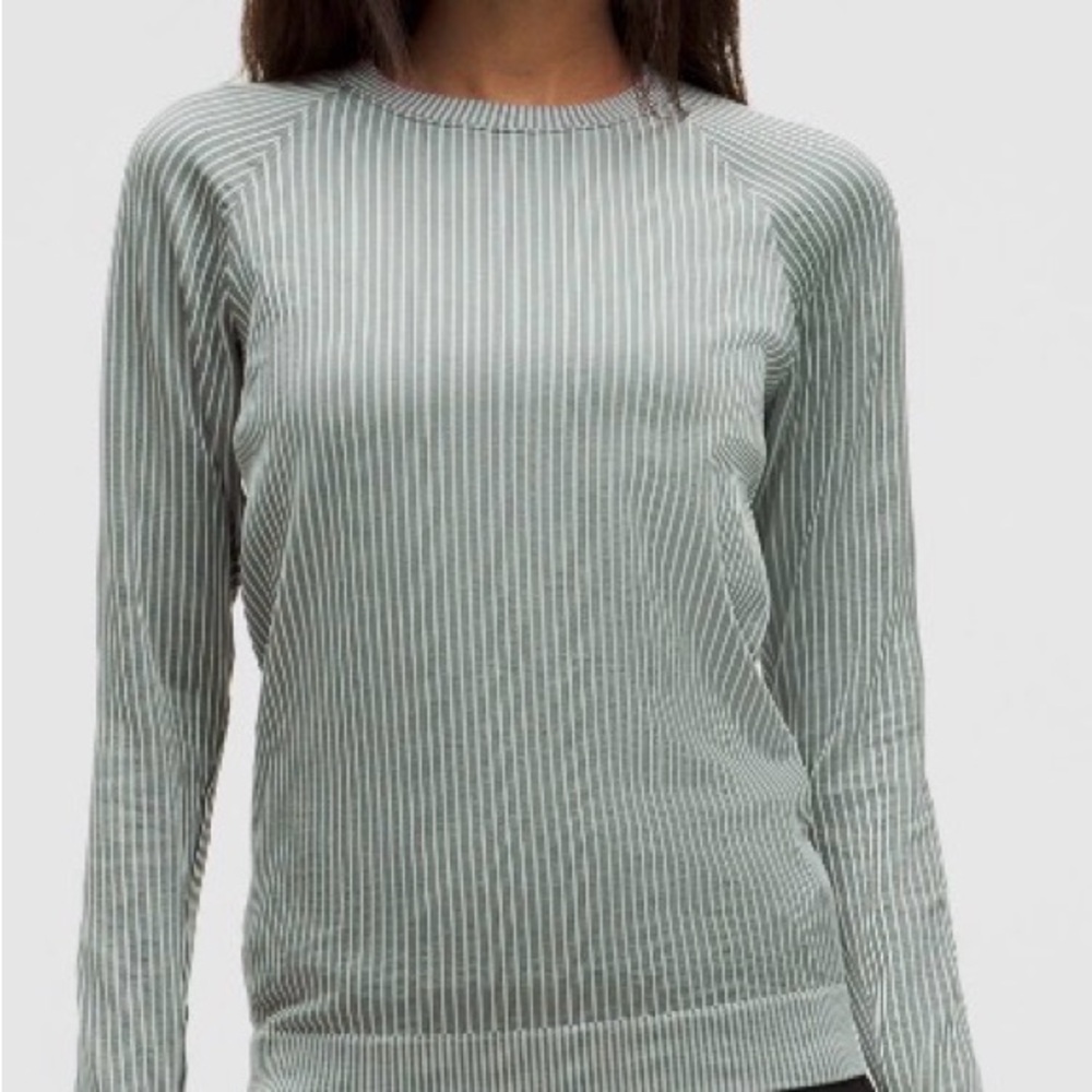 Lululemon Rest Less Pullover
Colour Rib Dark Forest/Jade Grey
Size 6